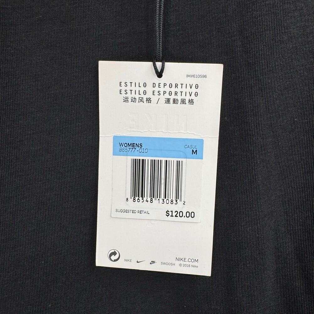 NikeLab NWT Essential Black Burnout Casual Relaxed T-shirt Mini Dress 865777 - Picture 14 of 15